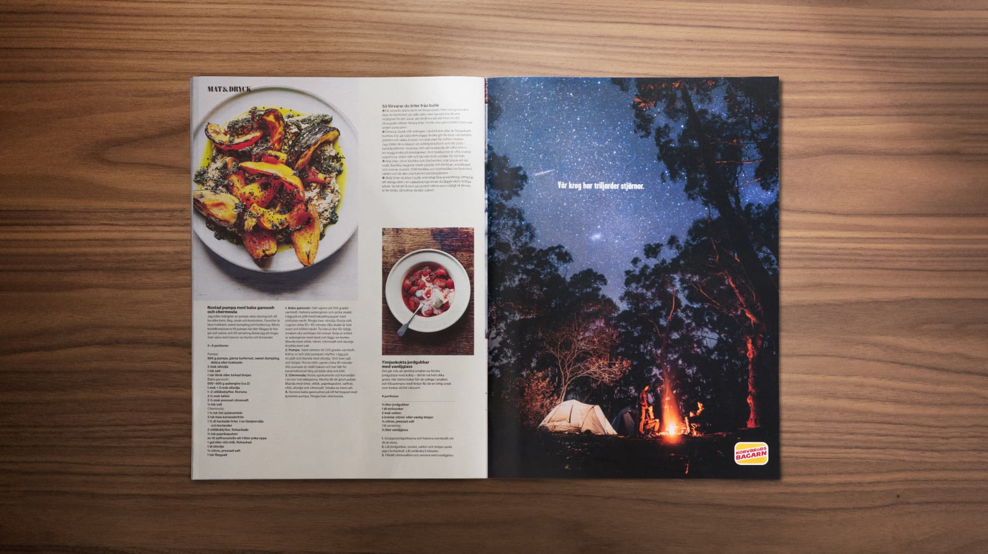 Korvbrödsbagarn print spread